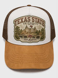 Vintage Texas State University Trucker Hat | Faux Suede Brim | San Marcos, Texas