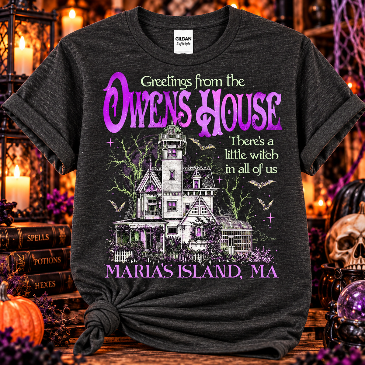 Greetings from the Owens House – Witchy Halloween Tee