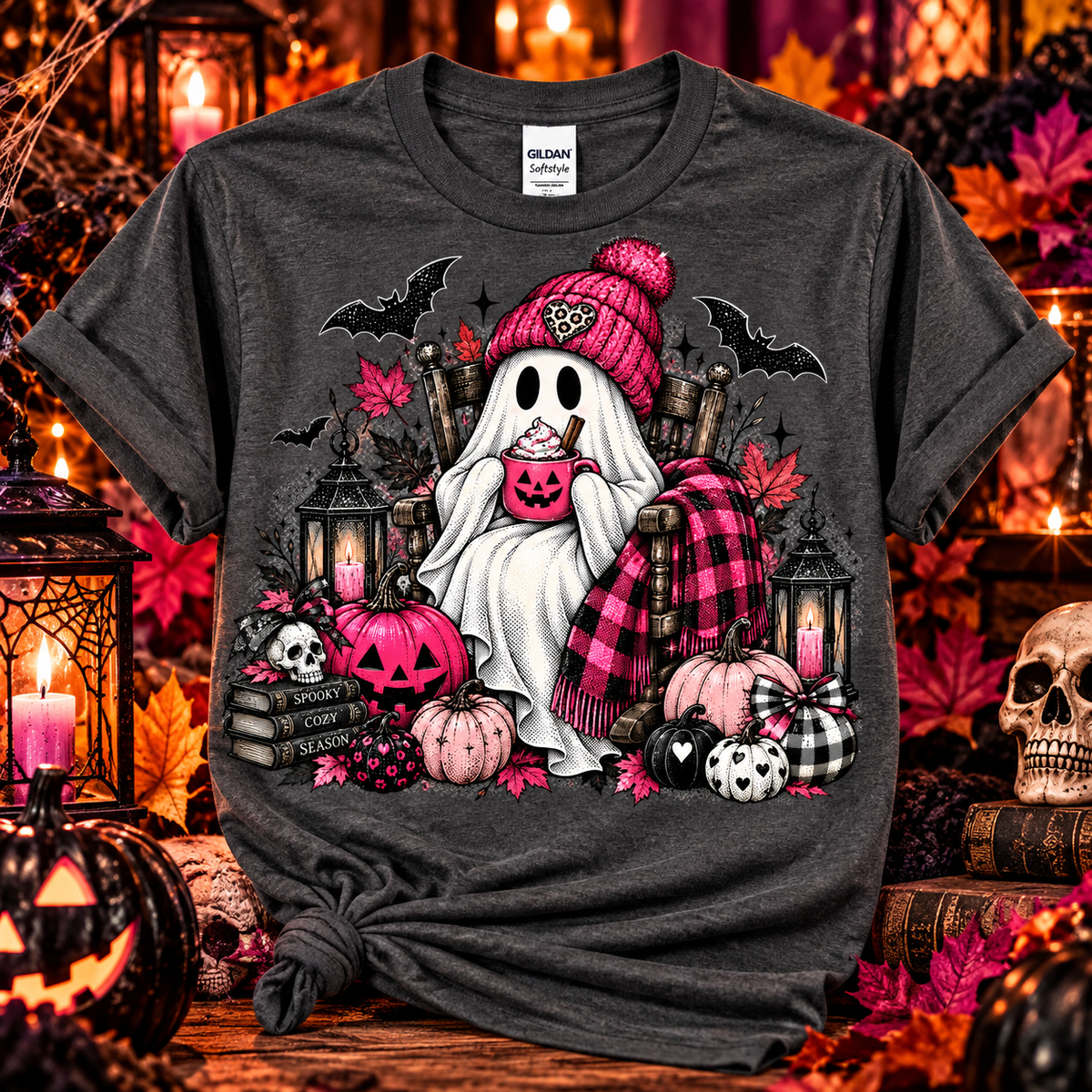Spooky & Cozy Ghost Tee