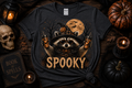 Spooky Raccoon Halloween Shirt | Cute Witch Raccoon Coffee Tee | Spooky Season Graphic Tee