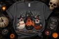 Witchy Chickens Halloween Shirt | Funny Chicken Witch Tee | Spooky Farmhouse Fall Graphic Tee