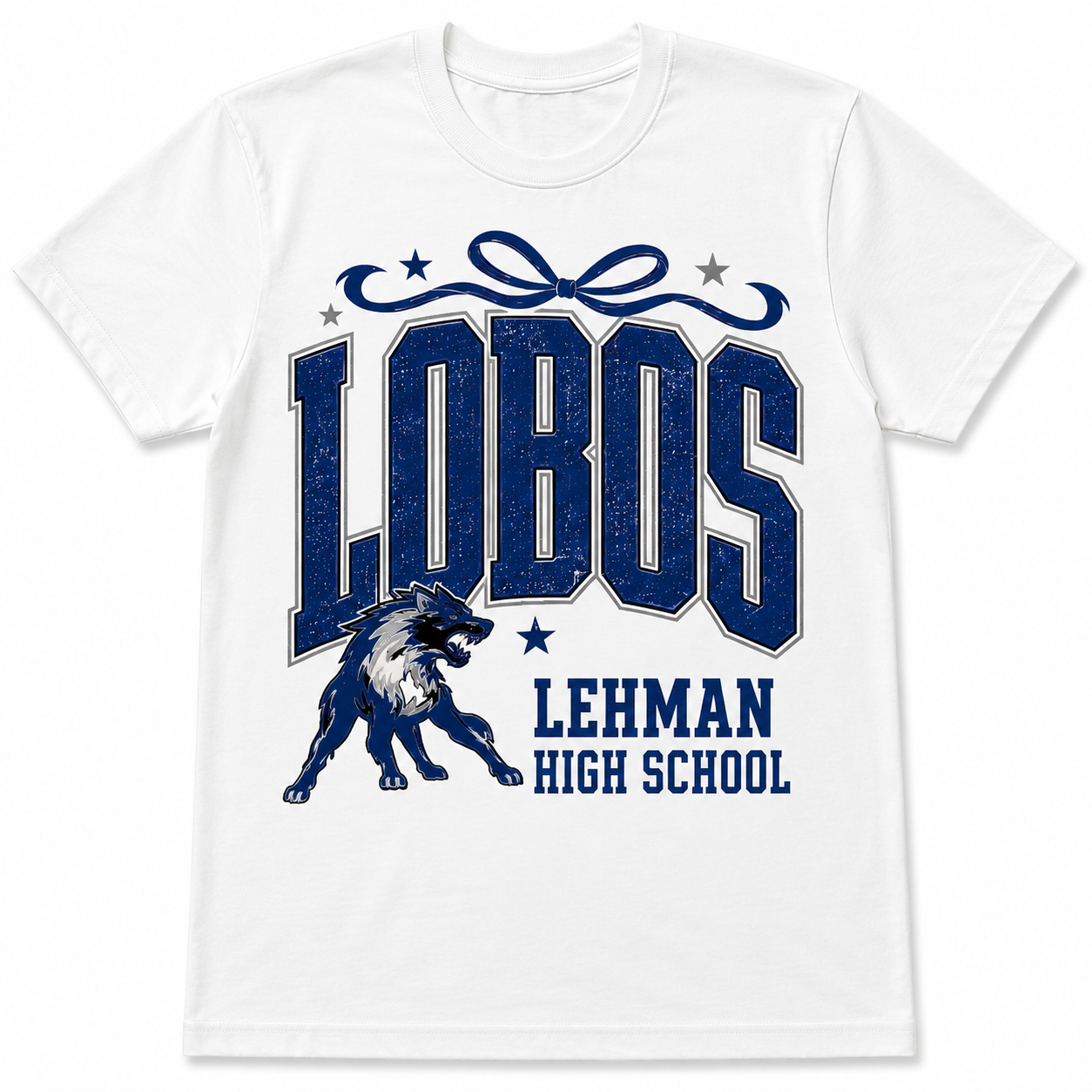 Lehman Lobos Spirit Shirt | Youth & Adult Softstyle Tee | Blue School Spirit Shirt | Lehman High School | Game Day Fan Apparel