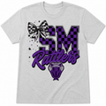 San Marcos Rattlers Checkerboard Spirit Shirt | Youth & Adult Softstyle Tee | Purple Game Day Shirt | SM Rattlers Fan Apparel