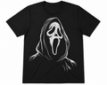 Ghost Face Adult Softstyle T-Shirt | Horror Graphic Tee | Spooky Halloween Shirt | Scary Movie Inspired | Unisex Black Tee
