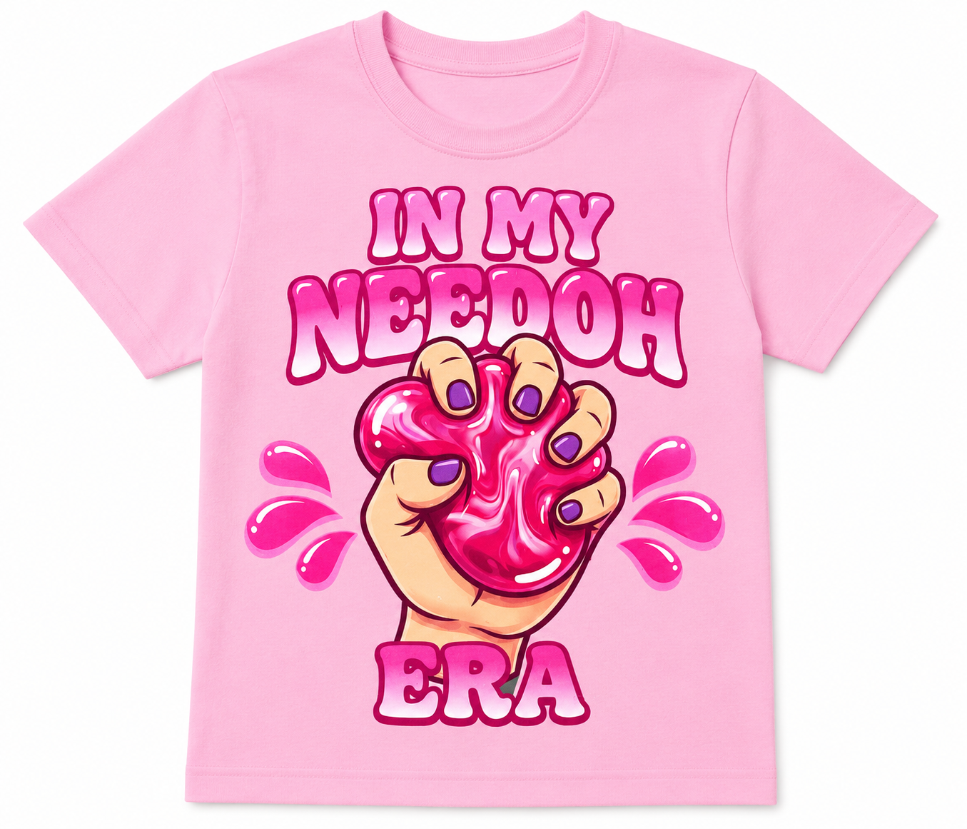 In My NeeDoh Era Youth Softstyle T-Shirt | Sensory Toy Inspired Kids Graphic Tee | Fidget Lover Shirt | Blue Youth Tee (Copy)