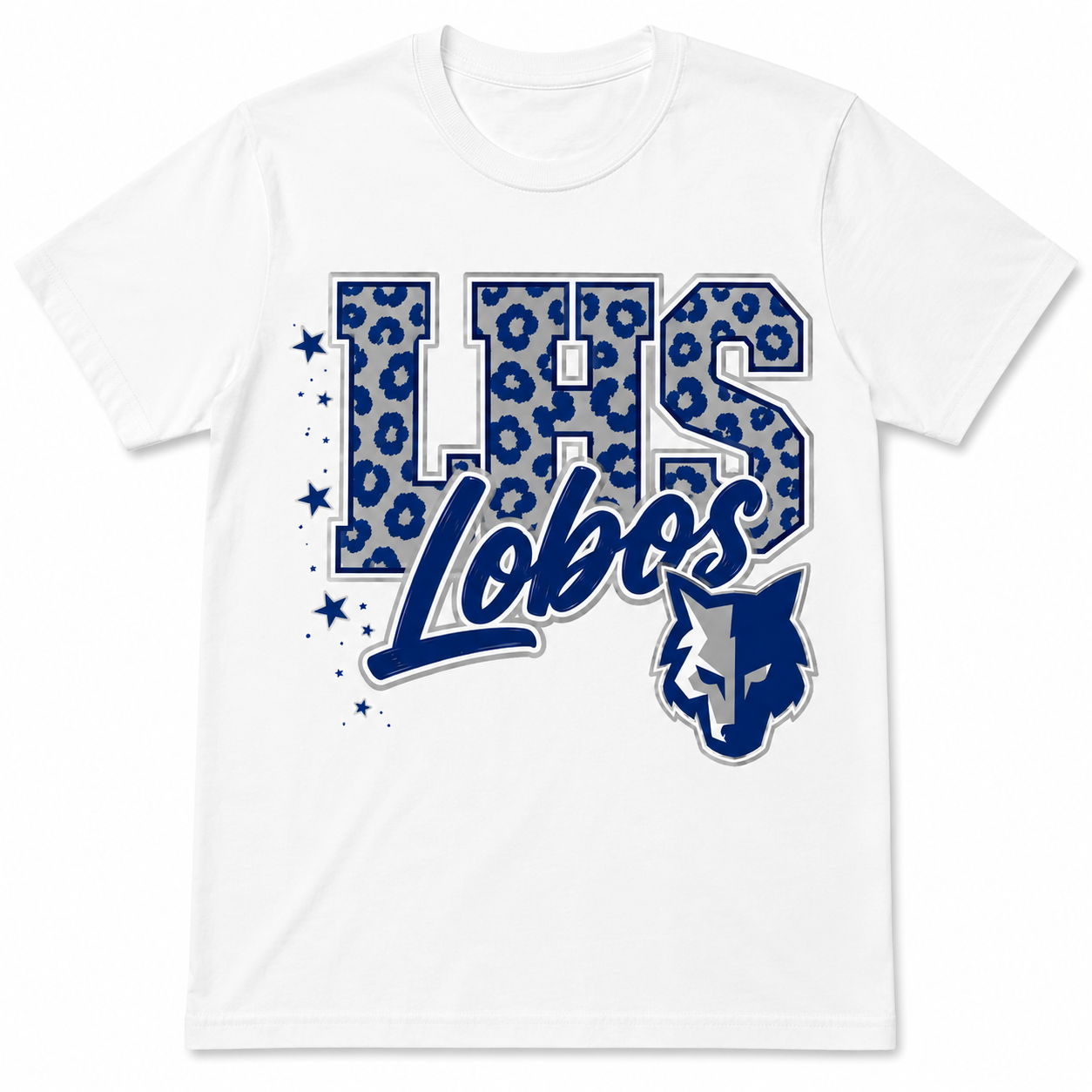 Lehman Lobos Spirit Shirt | Adult & Youth Softstyle T-Shirt | Blue & Silver Wolf Mascot Tee | School Pride | Game Day Shirt (Copy)